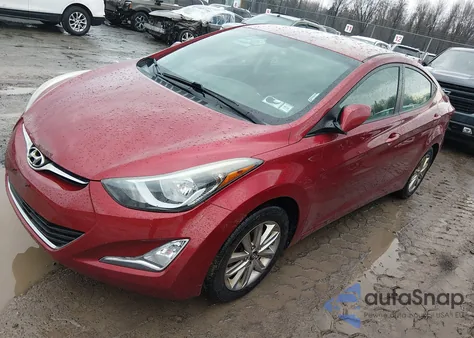 2015 Hyundai Elantra Se из США, поврежденный, VIN 5NPDH4AE6FH596111